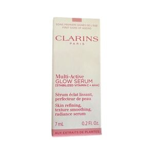 Clarins Multi-Active Glow Serum 7 mL Vitamin C AHA Brightening NEW 🚨 SALE
